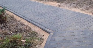 Укладка тротуарной плитки на основание в Тейково в октябре