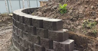 Установка подпорной стенки в Тейково в октябре